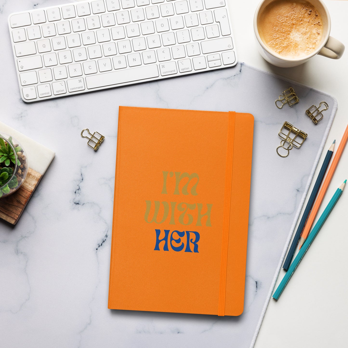 Hardcover bound notebook